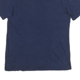 ADIDAS Mens Navy Blue Graphic Crew Neck Short Sleeve T-Shirt S Casual Cotton