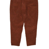 LEVI'S Womens Brown Relaxed Tapered Trousers W27 L26 Corduroy Cotton Blend Zip