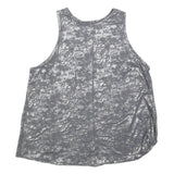 ALL IN MOTION Womens Grey Printed Sleeveless Top M Activewear Lightweight