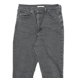 LEVI'S Womens Jeans Grey Relaxed High Waisted Taper Denim Raw W31 L27 Stylish
