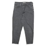 LEVI'S Womens Jeans Grey Relaxed High Waisted Taper Denim Raw W31 L27 Stylish