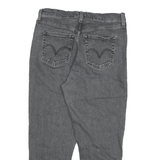 LEVI'S Womens Jeans Grey Relaxed High Waisted Taper Denim Raw W31 L27 Stylish