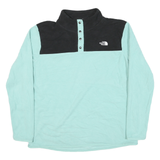 THE NORTH FACE Womens Black & Green Pullover Plain Crew Neck Basic Knit XL