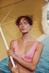 Bikini Top Ohau - Pink Mallow Romance