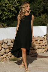 Royal Toscana linen dress - Black