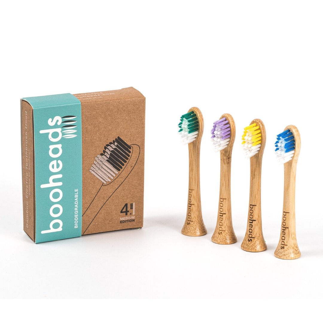 booheads - Bamboo Electric Toothbrush Heads - Deep Clean | Compatible ...