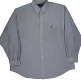 Yarmouth Ralph Lauren Checked Shirt - XL Gray Cotton