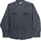 Levis Denim Shirt - 2XL Gray Denim