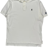 Polo By Ralph Lauren Polo Shirt - Large White Cotton