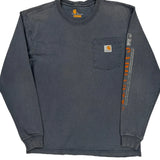 Original Fit Carhartt Long Sleeve T-Shirt - Small Grey Cotton