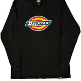 Dickies Long Sleeve T-Shirt - Small Black Cotton