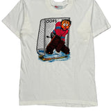 Rose Cartoon T-Shirt - Large White Cotton