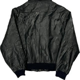 Members Only Leather Jacket - Medium Black Leather