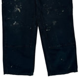 Dakota Grizzly Double Knee Carpenter Trousers - 31W 30L Black Cotton