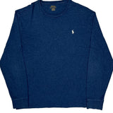 Polo By Ralph Lauren Long Sleeve T-Shirt - Medium Blue Cotton