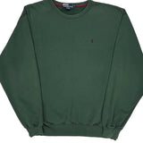 Polo By Ralph Lauren Sweatshirt - XL Green Cotton