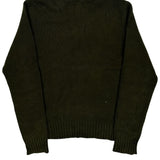 Polo By Ralph Lauren Roll Neck Sweater - Large Green Cashmere Blend