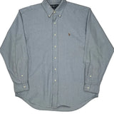 Blake Ralph Lauren Shirt - Large Gray Cotton