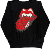 Rolling Stones Graphic Sweatshirt - Small Black Cotton Blend