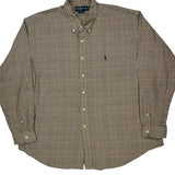 Blake Ralph Lauren Checked Shirt - 2XL Brown Cotton