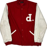 Diamond Supply Co Varsity Jacket - XL Red Cotton Blend