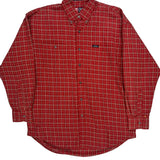 Chaps Ralph Lauren Checked Shirt - Large Red Cotton