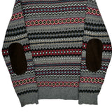 Barbour Argyle Sweater - Large Multicoloured Wool
