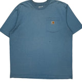Carhartt T-Shirt - XL Blue Cotton