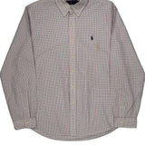 Ralph Lauren Checked Shirt - XL Blue Cotton