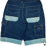 Fox Cargo Shorts - 36W 12L Light Wash Cotton