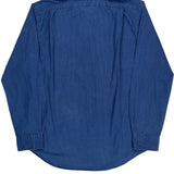 Polo By Ralph Lauren Slim Fit Shirt - XL Blue Cotton