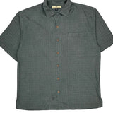Tommy Bahama Hawaiian Shirt - Medium Gray Silk