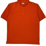 Lacoste Polo Shirt - 2XL Orange Cotton