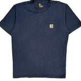 Carhartt T-Shirt - Medium Navy Cotton
