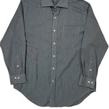 Ralph Lauren Striped Shirt - Large Gray Cotton