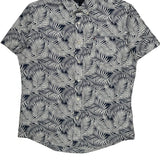 Tommy Hilfiger Short Sleeve Shirt - Medium Navy Cotton