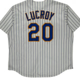 Milwaukee Brewers Majestic Mlb Jersey - Medium Blue Polyester