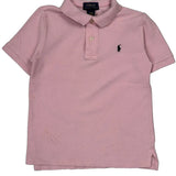 Age 6 Polo By Ralph Lauren Polo Shirt - XS Pink Cotton