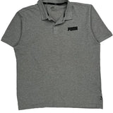 Puma Polo Shirt - Large Grey Cotton