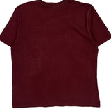 Carhartt T-Shirt - Large Burgundy Cotton