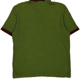 Lacoste Striped Polo Shirt - Medium Brown Cotton