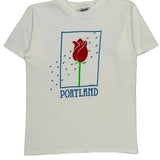 Single Stitch Portland Oneita Graphic T-Shirt - Medium Blue Cotton
