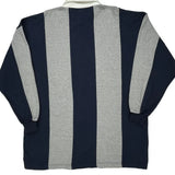 Windsor Rugby Club Striped Rugby Shirt - 2XL Gray Cotton