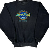 San Antonio Hard Rock Cafe Graphic Sweatshirt - Medium Black Cotton