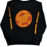 Age 10 Santa Cruz Sweatshirt - Medium Black Cotton