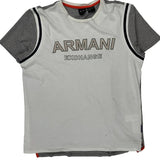 Armani Exchange Spellout T-Shirt - XL Grey Cotton