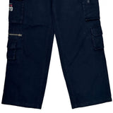 Paco Cargo Pants - 29W US 6 Navy Cotton Blend