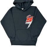 Age 14-16 Port & Company Graphic Hoodie - Large Black Cotton Blend