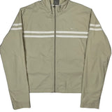 Nike Windbreaker - Large Beige Polyester