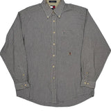 Tommy Hilfiger Checked Shirt - Large Black & White Cotton